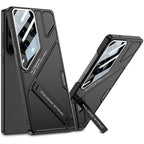 Samsung Galaxy S26 Ultra 5G GKK Mech Style Ultra-thin Folding PC Case with Camera Glass Protection Mobile Case by CoverMeUp