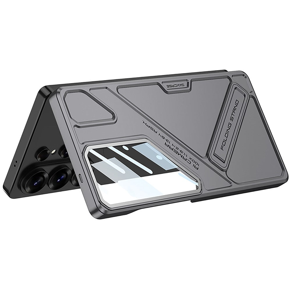 Samsung Galaxy S26 Ultra 5G GKK Mech Style Ultra-thin Folding PC Case with Camera Glass Protection Mobile Case by CoverMeUp - Style 7