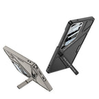 Samsung Galaxy S26 Ultra 5G GKK Mech Style Ultra-thin Folding PC Case with Camera Glass Protection Mobile Case by CoverMeUp - Style 8