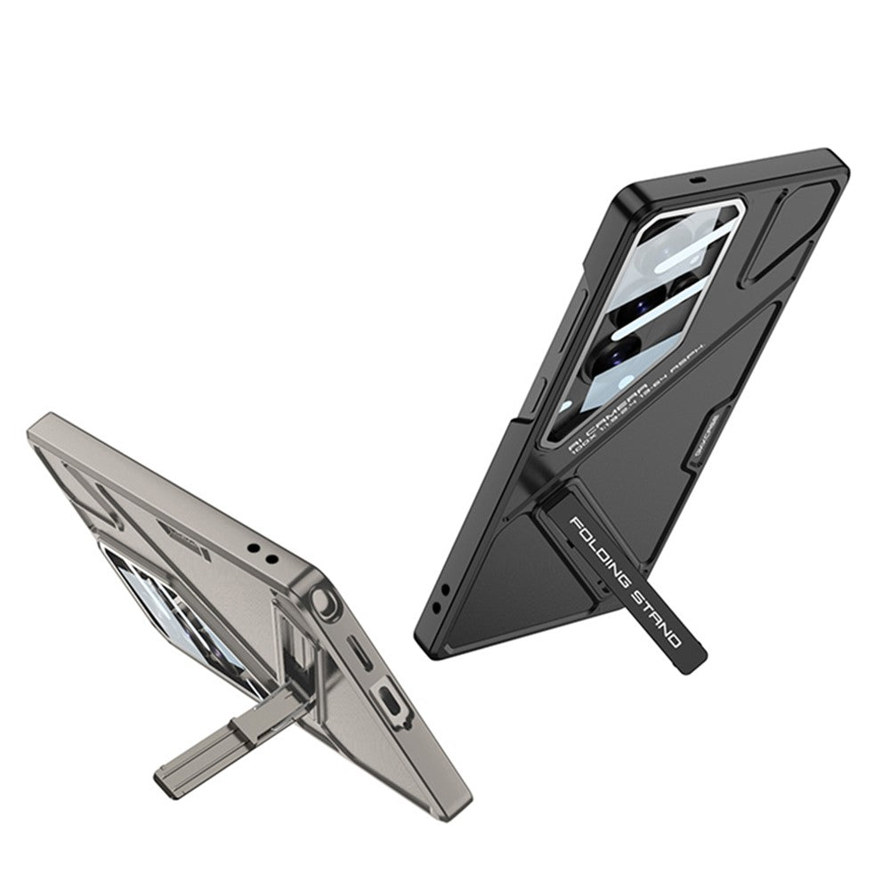 Samsung Galaxy S26 Ultra 5G GKK Mech Style Ultra-thin Folding PC Case with Camera Glass Protection Mobile Case by CoverMeUp - Style 8
