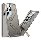 Samsung Galaxy S26 Ultra 5G GKK Mech Style Ultra-thin Folding PC Case with Camera Glass Protection Mobile Case by CoverMeUp - Style 3