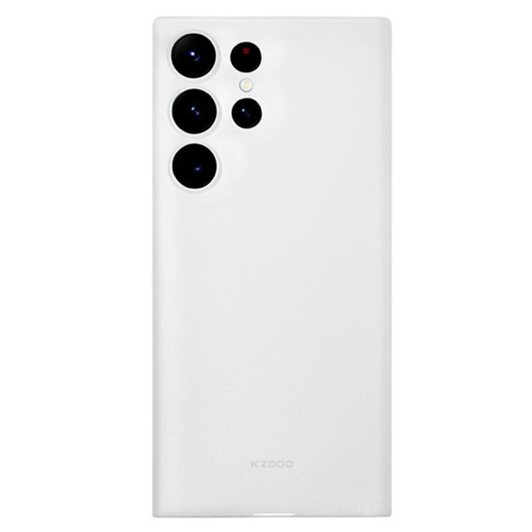 Samsung Galaxy S24 Ultra Kzdoo 0.3mm Ultra Slim Air Skin Paper Case - White Mobile Case by CoverMeUp
