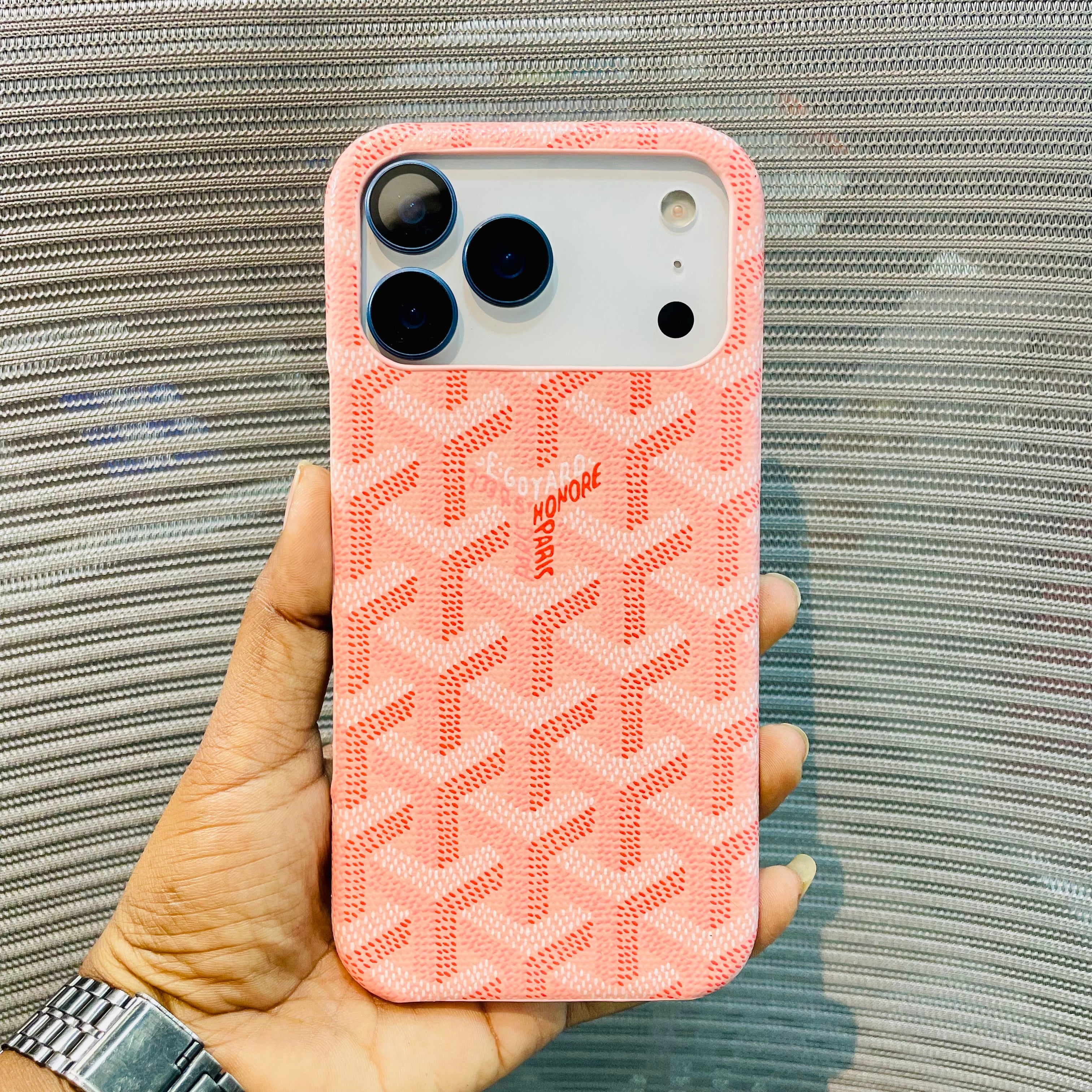 Luxe Printed Inner Fur iPhone 17 Pro Max Case