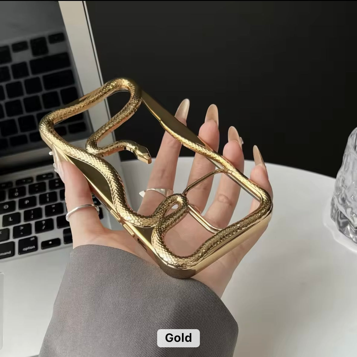 Protective Apple iPhone Back Cover - Fancy Snake Designer Soft Silicone Case for iPhone - Style 10