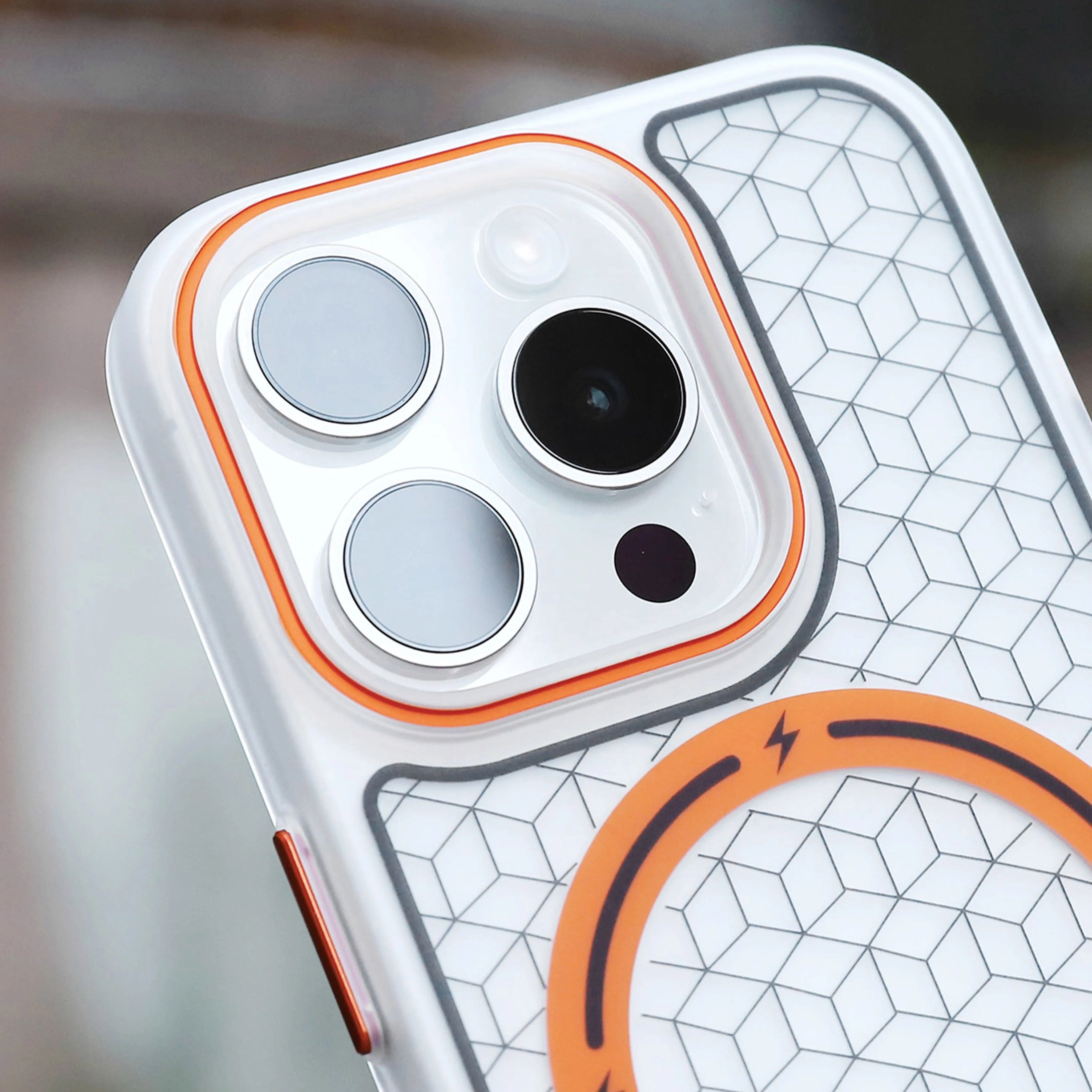 Protective Apple iPhone Back Cover - MagSafe Printed Matte Hard Case for iPhone - Style 8