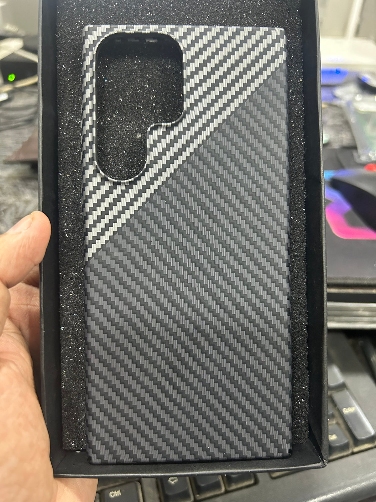 Ultra-Thin Carbon Fiber Texture Matter Phone Case