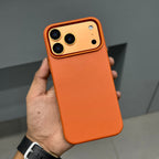ICON CLASSIC LEATHER MAGSAFE CASE - ORANGE ( No. 2866 ) Mobile Case by CoverMeUp