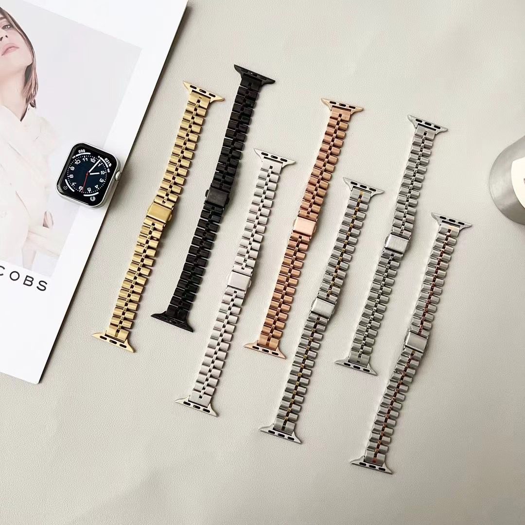 LuxeForge Metal Apple Watch Band