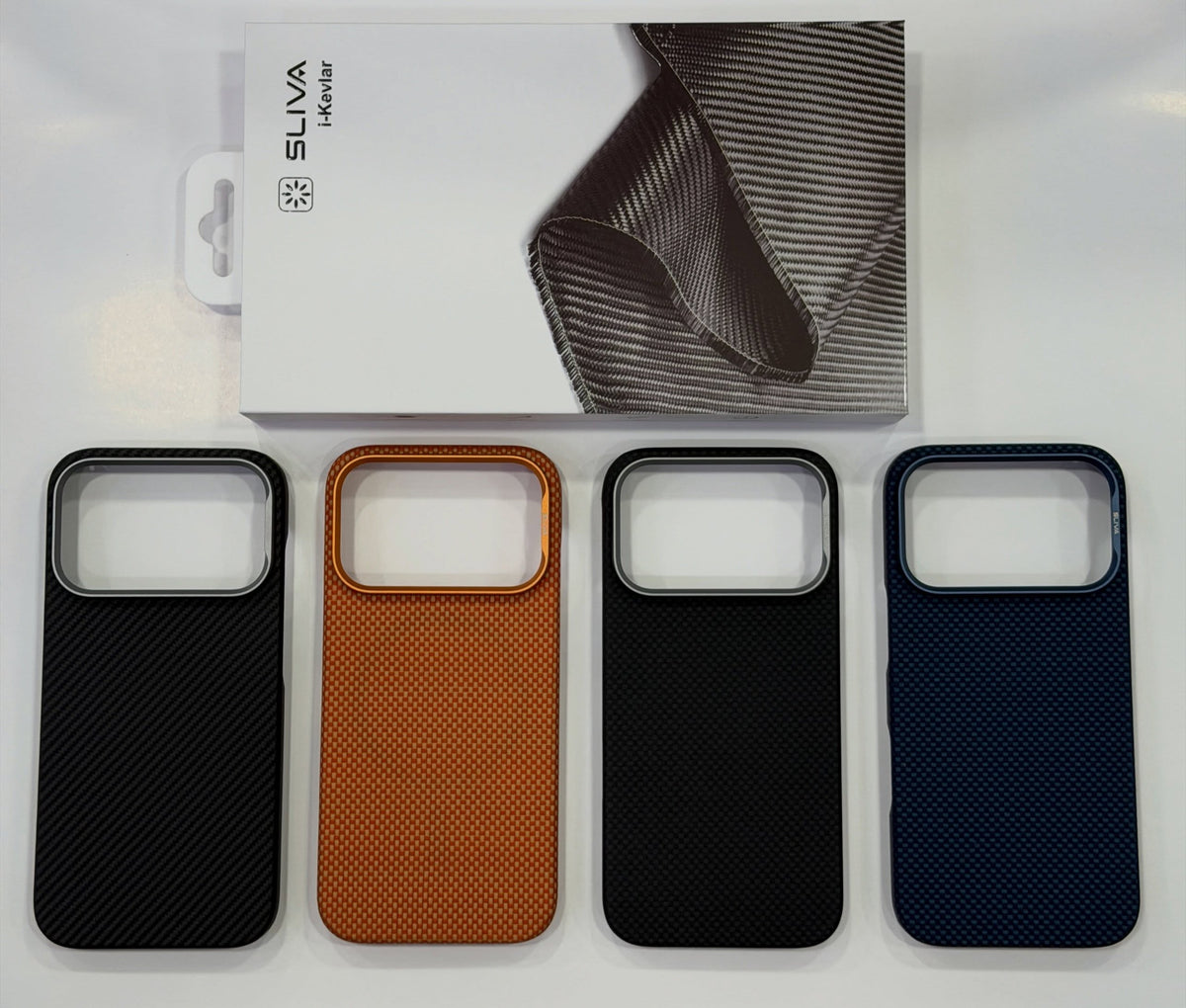 SLIVA i-Kevlar Aramid Fiber Slim Carbon Case