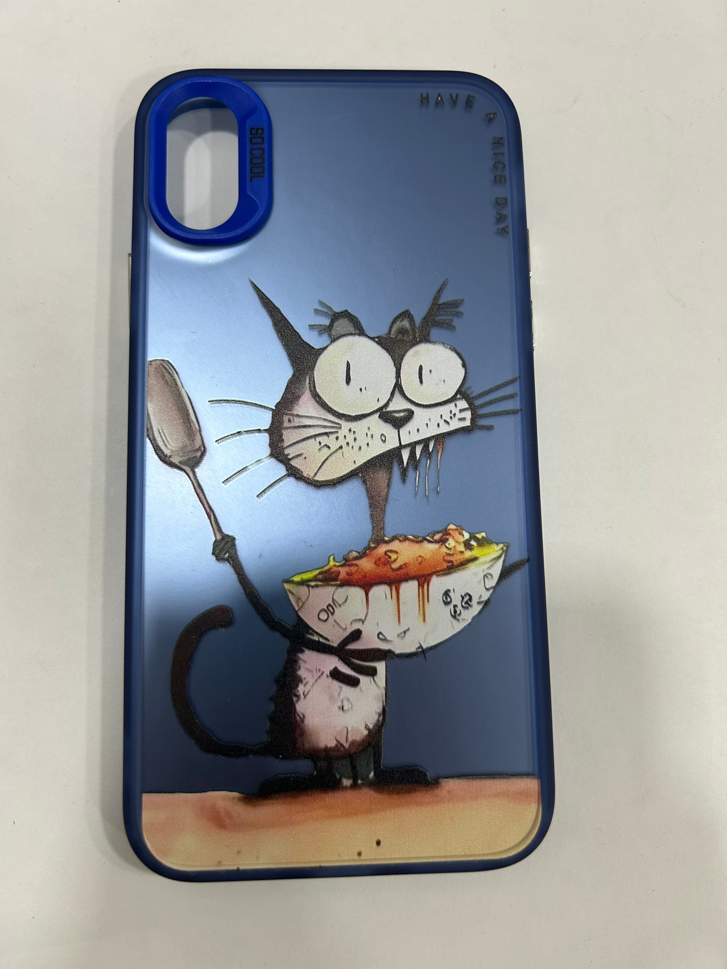 Double Layer Color Silver Series Animal Oil Painting Phone Case for iPhone