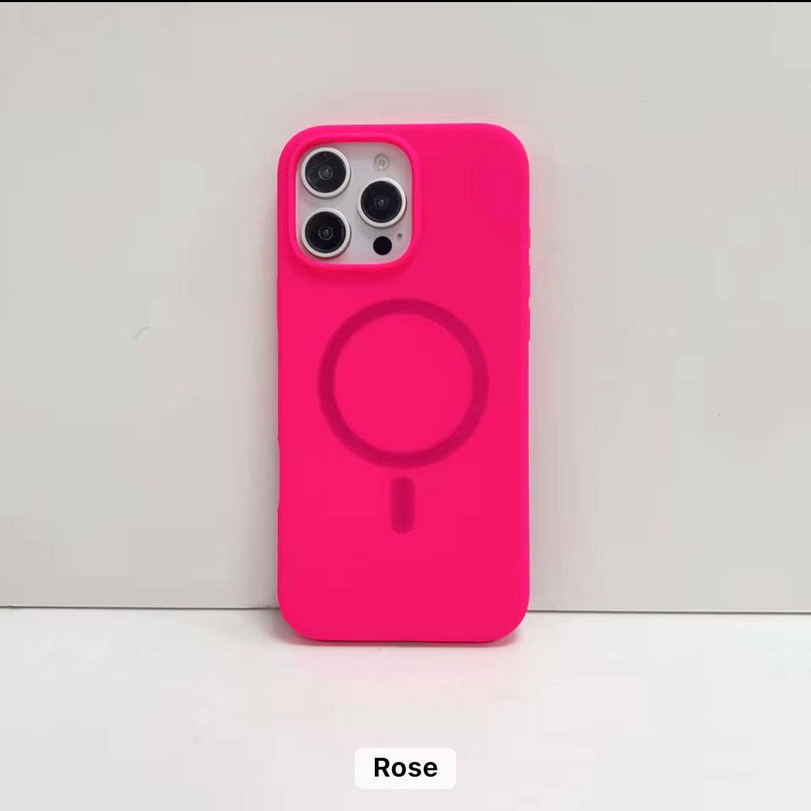 Protective Apple iPhone Back Cover - Silque MagSafe Silicone iPhone Case - Style 9