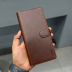 TRANZO DETACHABLE FLIP CASE - BROWN ( No. 3405 ) Mobile Case by CoverMeUp - Style 2