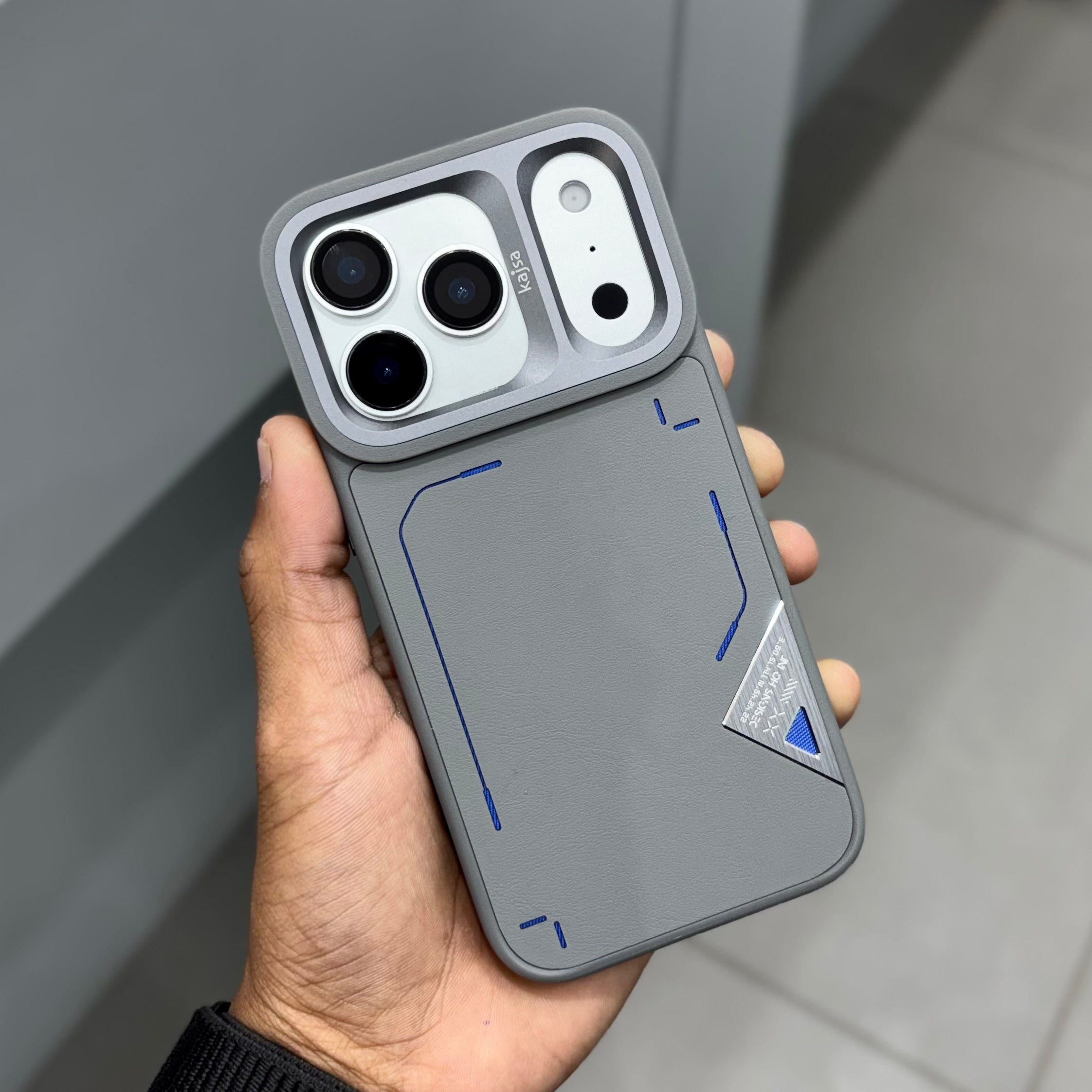 KAJSA FEAT UREASTC - GREY BLUE ( No. 2610 ) Mobile Case by CoverMeUp