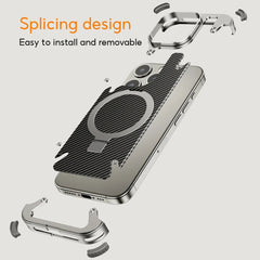 Frameless Carbon Fiber Ultra-Thin & Military Grade Drop Protection iPhone Case with Kevlar & Magnetic Kickstand