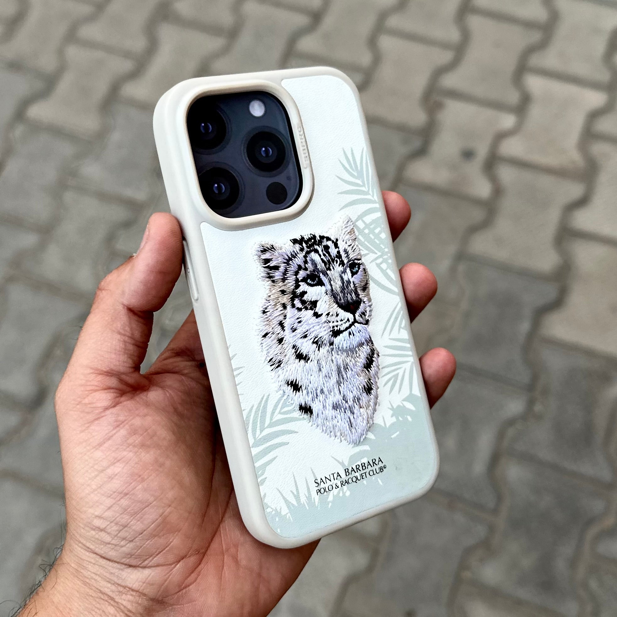Santa Barbara Savana Tiger- White ( No. savwhite ) Mobile Case by CoverMeUp - Style 2