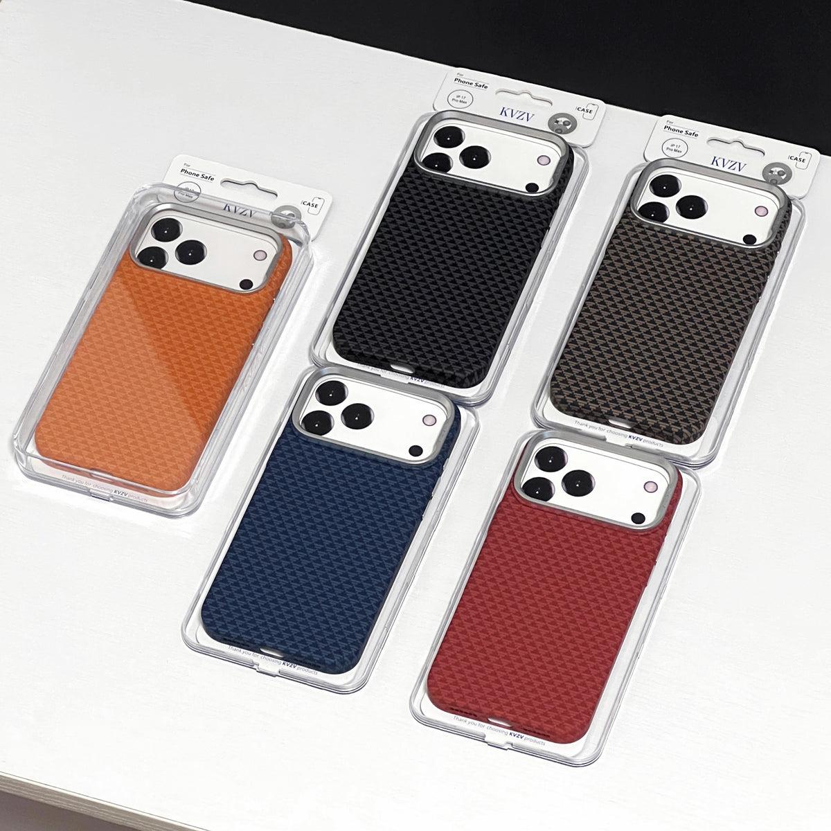 KVZV TRIANGLE PATTERN CARBON CASE FOR IPHONE