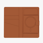 GRIPP Polo Book Wallet Apple iPhone 17 Pro and All MagSafe Phones up to 6.5" / 16.51 cm MagSafe Case - Camel