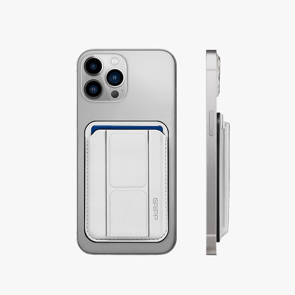 GRIPP Mag Pocket Stand MagSafe Wallet Card Holder - Grey