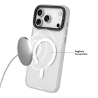 Protective Apple iPhone Back Cover - YOUNGKIT Hidden Sand Series Magsafe Case for iPhone 17 Pro (White) - Style 4