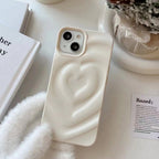 Protective Apple iPhone Back Cover - Heart Glossy Colorful Candy iPhone 3D Textured Case - Style 4