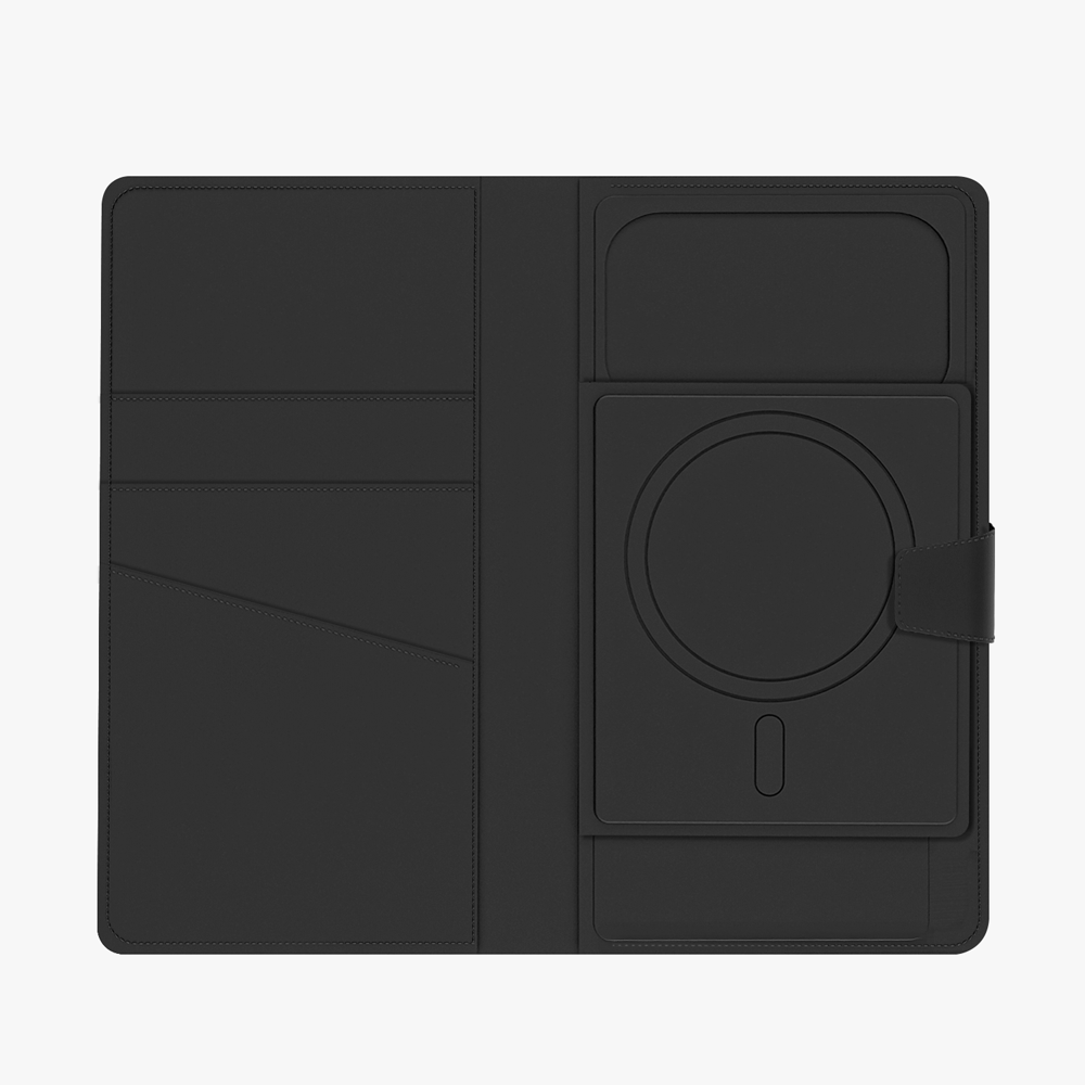 GRIPP Polo Book Wallet Apple iPhone 17 Pro and All MagSafe Phones up to 6.5" / 16.51 cm MagSafe Case - Black