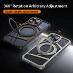 Protective Apple iPhone Back Cover - Rotating Bracket Shell Luxury Design Case for iPhone - Style 10