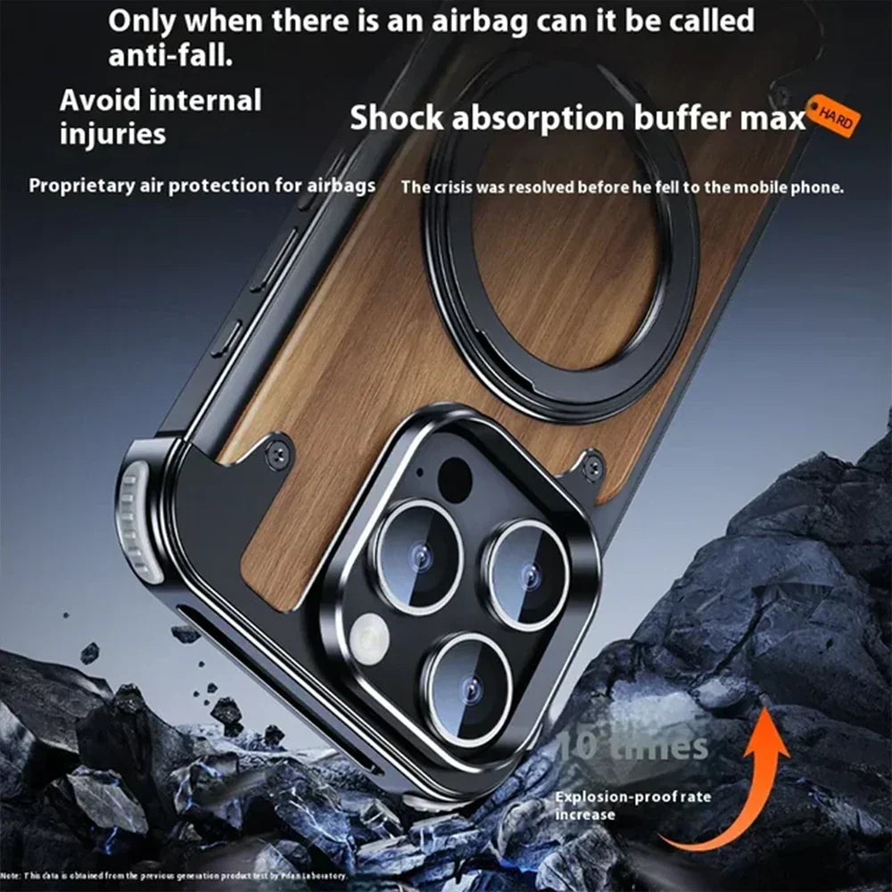 covermeup Walnut Lens Protection - iPhone Case