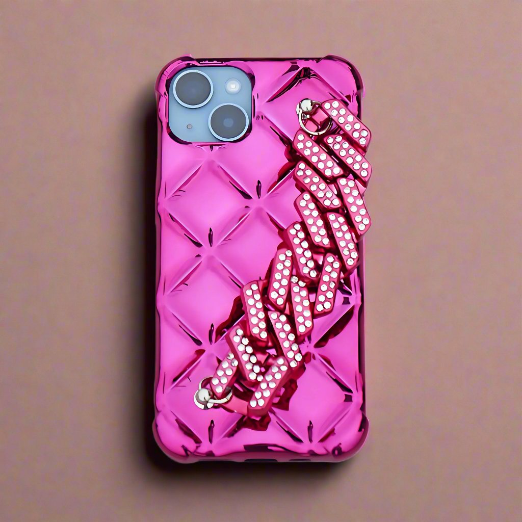Diamond District: Rose Quartz Mobile Case by CoverMeUp - Style 4