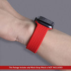 Woven Nylon Braided Solo Loop for Apple Watch [42/44MM] - Red Mobile Case by CoverMeUp - Style 2