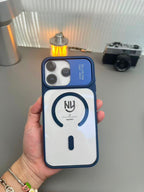 Protective Apple iPhone Back Cover - Ny non yellow 17 Look New Metal Ring Case for iPhone - Style 2