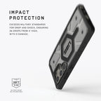 Samsung Galaxy S25 Ultra Pathfinder Series Shockproof Matte MagSafe Case - Ice Clear Mobile Case by CoverMeUp - Style 3