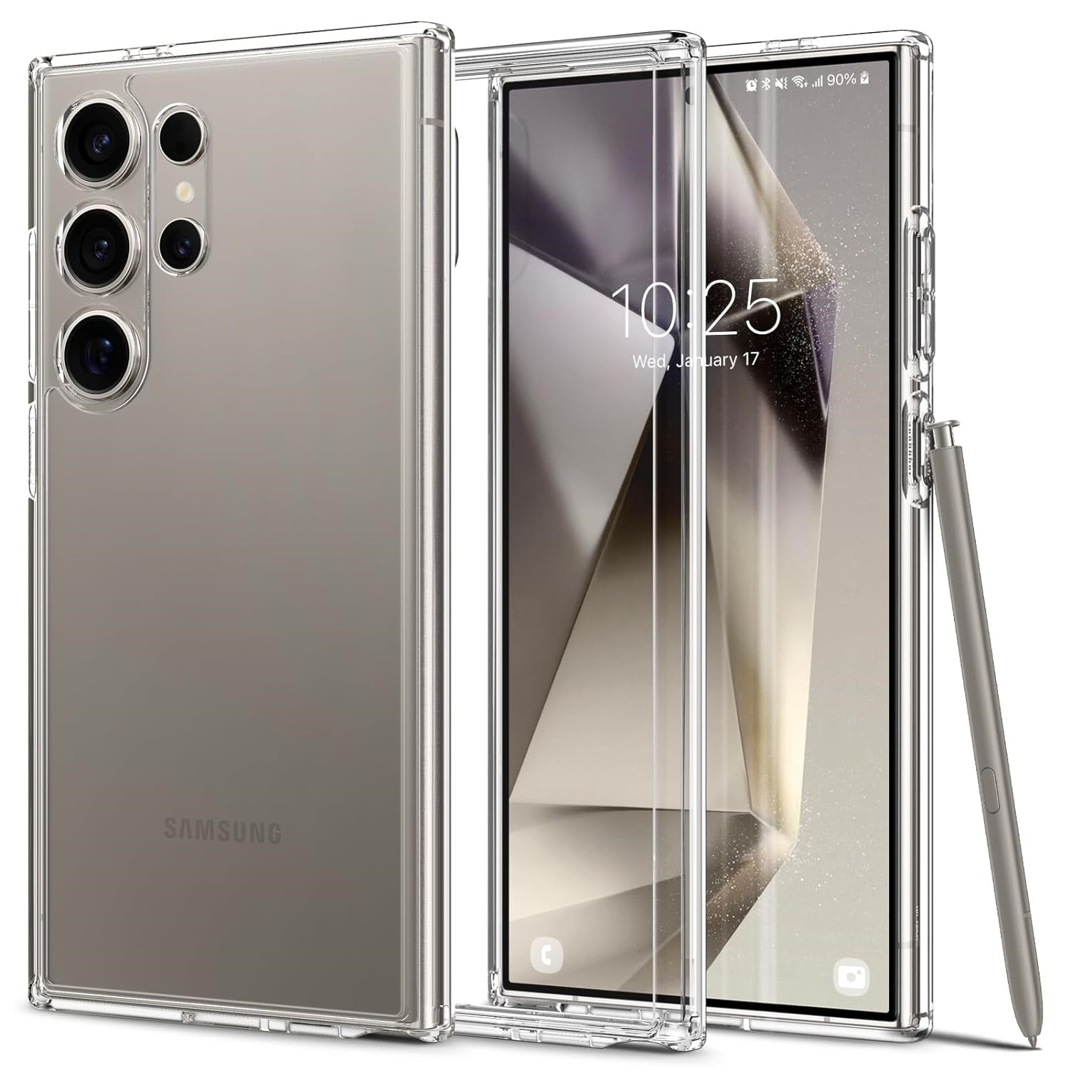 Samsung Galaxy S25 Ultra Super Hard Shell Case - Transparent Mobile Case by CoverMeUp - Style 2