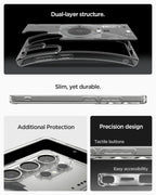 Samsung Galaxy S24 Ultra Zero One Machine Shockproof Case with Magsafe - Matte Clear Mobile Case by CoverMeUp - Style 5