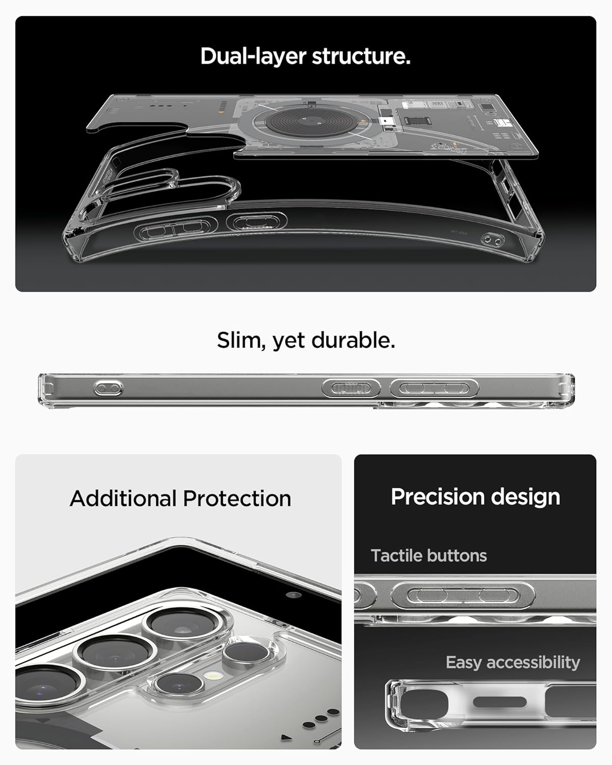 Samsung Galaxy S24 Ultra Zero One Machine Shockproof Case with Magsafe - Matte Clear Mobile Case by CoverMeUp - Style 5