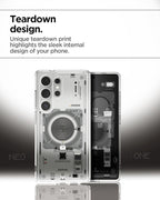 Samsung Galaxy S24 Ultra Zero One Machine Shockproof Case with Magsafe - Matte Clear Mobile Case by CoverMeUp - Style 6
