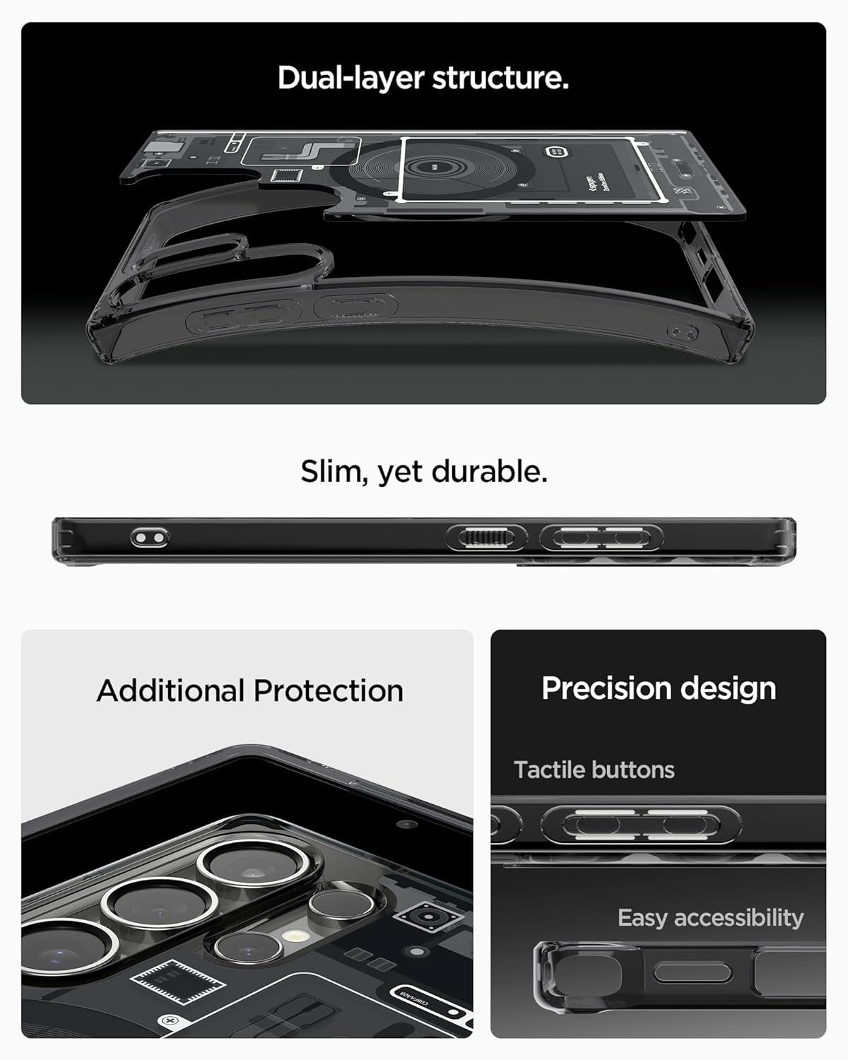 Samsung Galaxy S25 Ultra Zero One Machine Hybrid Shockproof Case with Magsafe - Black Mobile Case by CoverMeUp - Style 3
