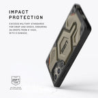 Samsung S24 Ultra Monarch Pro Series Kevlar Protective Armor MagSafe Case - Gold Mobile Case by CoverMeUp - Style 2