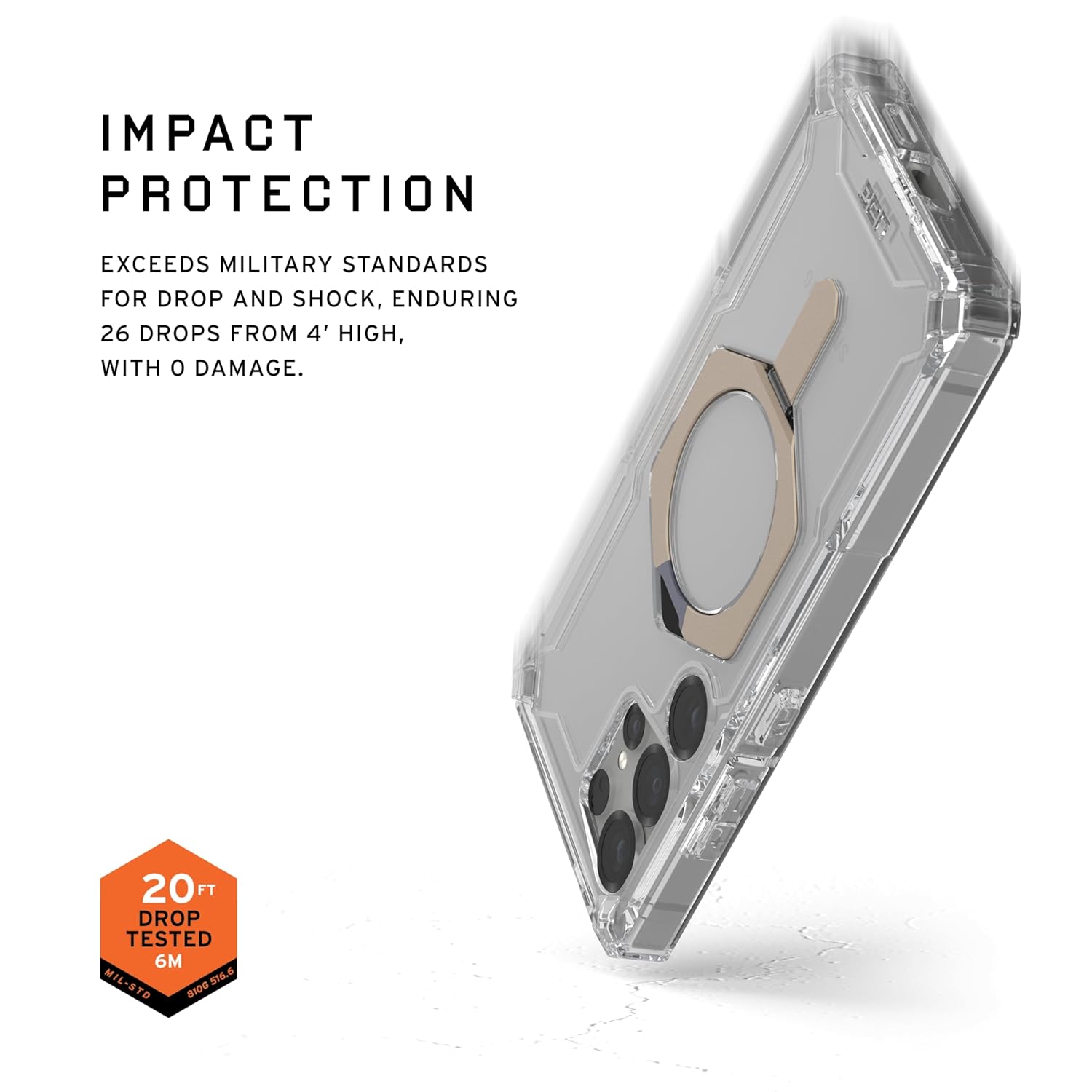 Samsung Galaxy S25 Ultra UAG Plasma XTE with MagSafe & Metal Kickstand - Clear Mobile Case by CoverMeUp - Style 3