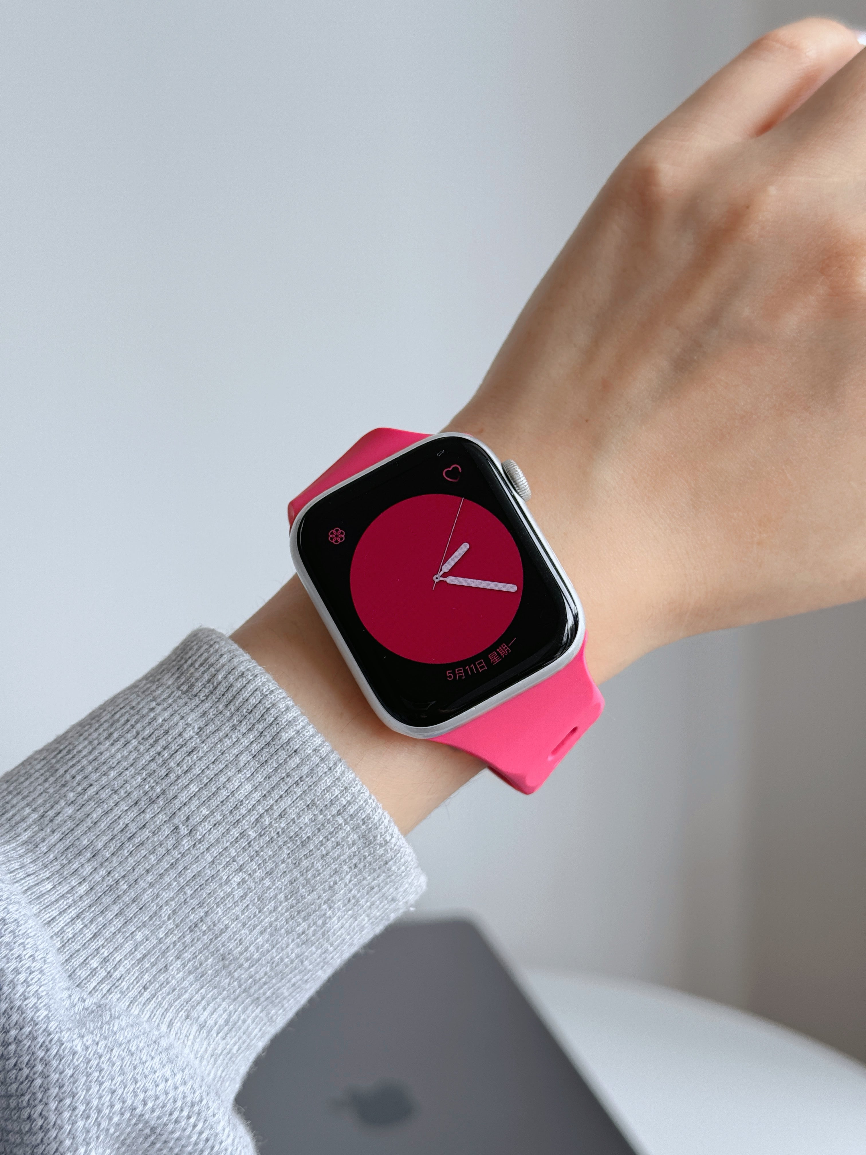 New Style Silicon Watch Band 38/40/41/42 mm (Pink)