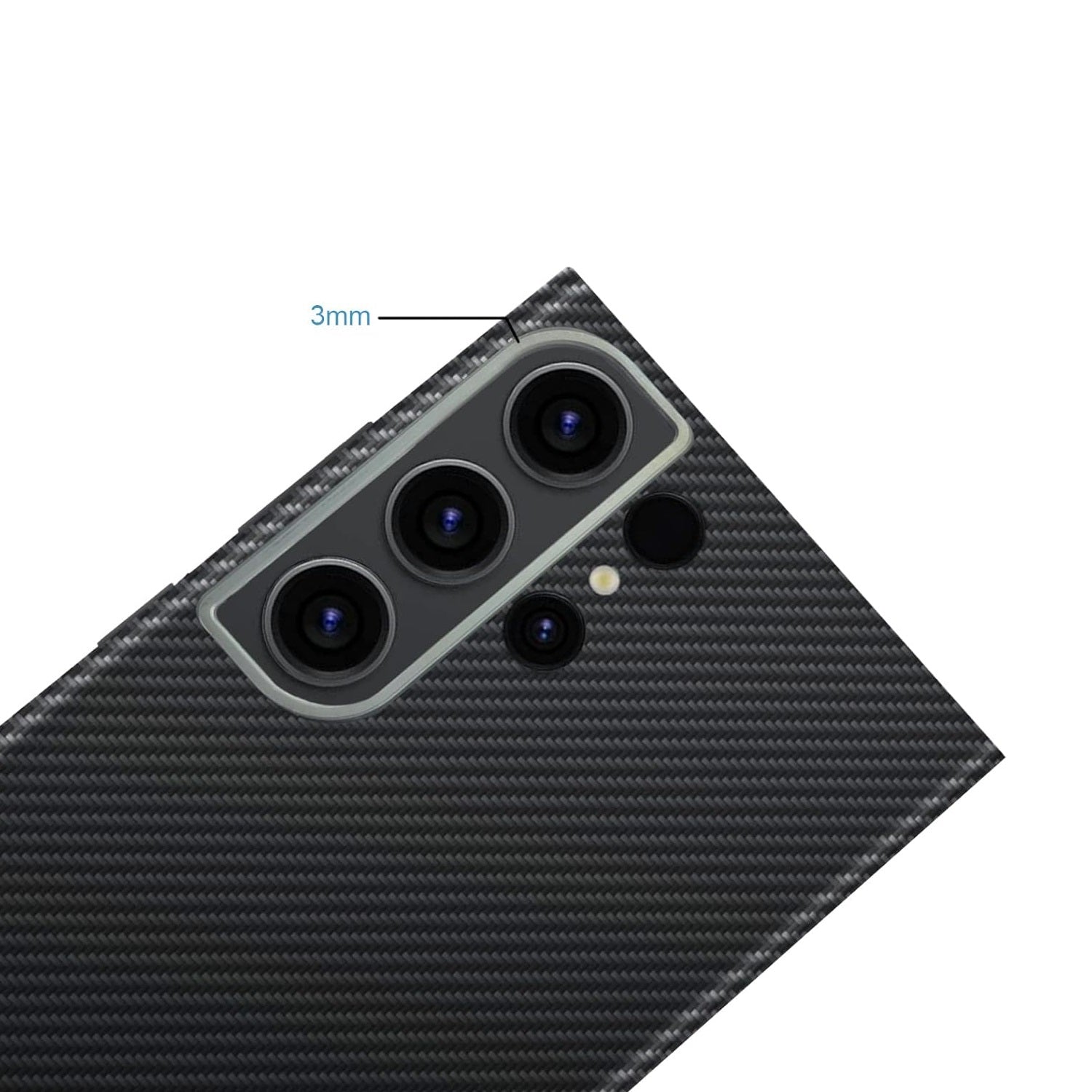 Samsung Galaxy S24 Ultra Slim Fit Original Carbon Fiber Case Mobile Case by CoverMeUp - Style 7
