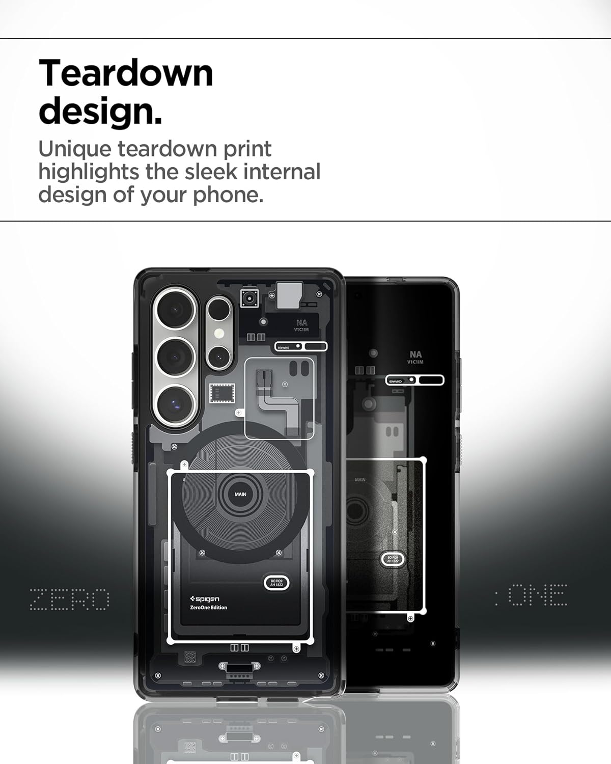 Samsung Galaxy S25 Ultra Zero One Machine Hybrid Shockproof Case with Magsafe - Black Mobile Case by CoverMeUp - Style 4