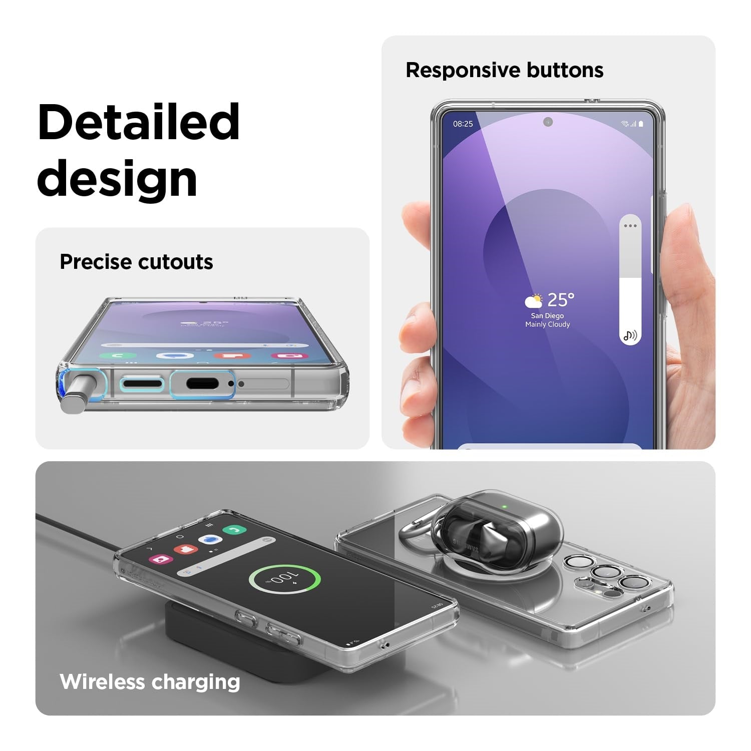 Samsung Galaxy S25 Ultra Shockproof Clear Magsafe Case - Transparent Mobile Case by CoverMeUp - Style 5