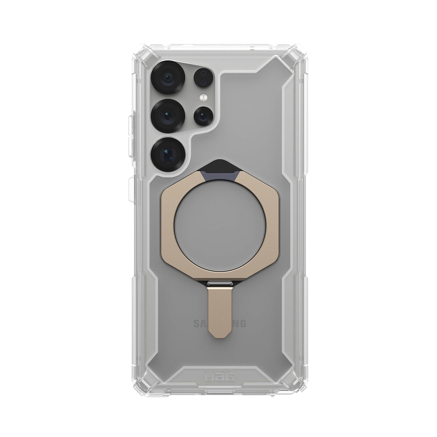 Samsung Galaxy S24 Ultra Plasma XTE Ruged Armor Case with MagSafe & Metal Kickstand- Transparent Mobile Case by CoverMeUp - Style 2