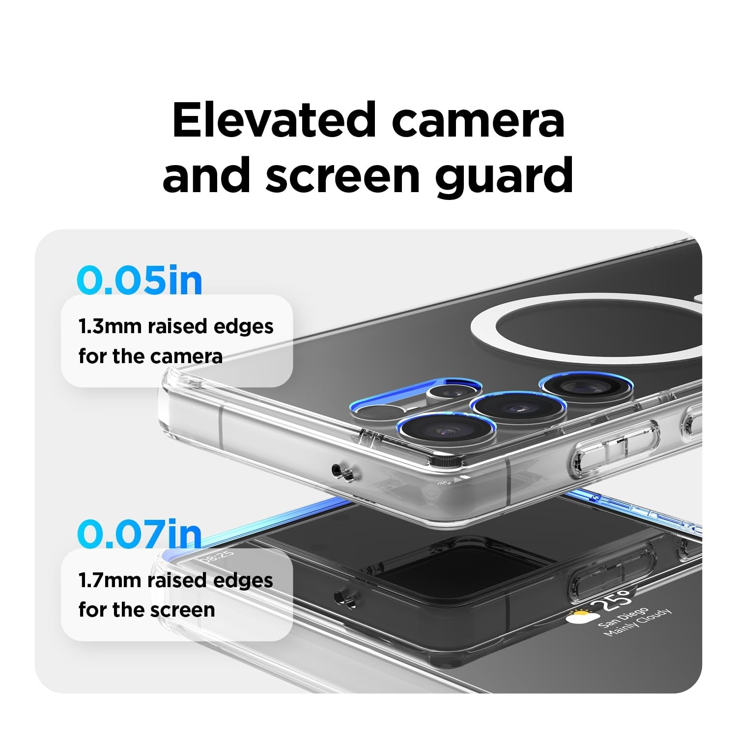 Samsung Galaxy S25 Ultra Shockproof Clear Magsafe Case - Transparent Mobile Case by CoverMeUp - Style 6