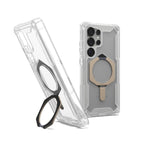 Samsung Galaxy S25 Ultra UAG Plasma XTE with MagSafe & Metal Kickstand (Camera Ring Compatible) - Clear Mobile Case by CoverMeUp - Style 4
