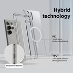 Samsung Galaxy S24 Ultra Clear Case With Magsafe - Transparent Mobile Case by CoverMeUp - Style 6