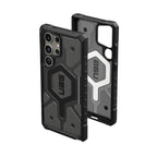 Samsung S24 Ultra Pathfinder Shockproof Matte MagSafe Case - Ash Black Mobile Case by CoverMeUp - Style 3