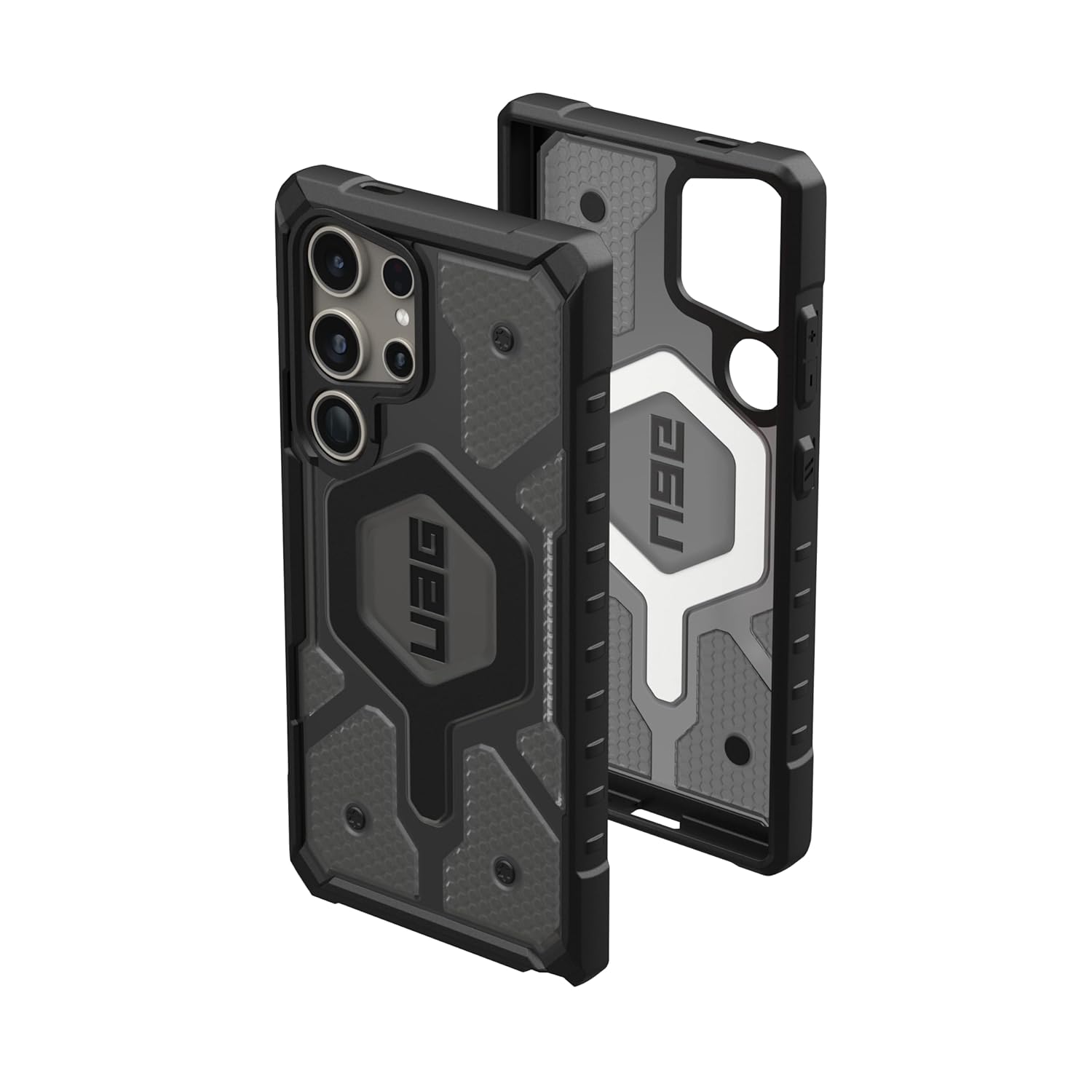 Samsung S24 Ultra Pathfinder Shockproof Matte MagSafe Case - Ash Black Mobile Case by CoverMeUp - Style 3