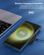 Samsung Galaxy S24 Ultra Leather Case Slim Profile - Blue Mobile Case by CoverMeUp - Style 6