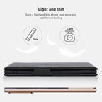 Samsung Galaxy S25 Ultra Shockproof Leather Flip Case Cover - Black Mobile Case by CoverMeUp - Style 3